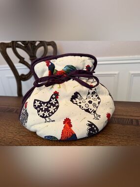 ULSTER WEAVERS ROOSTER Chicken Print TEA COSY MUFF 100% cotton